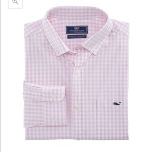 NWT vineyard vines gingham button down